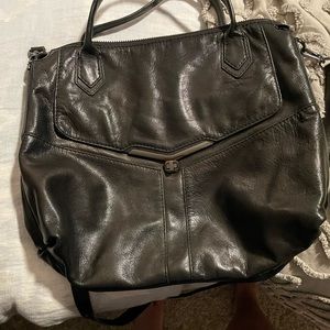 Large leather handbag